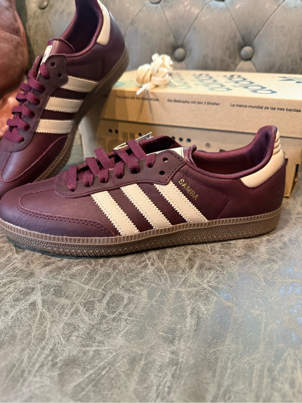 adidas Samba OG WMNS “Maroon Crystal Sand” IF7004 - Picture 4 of 10